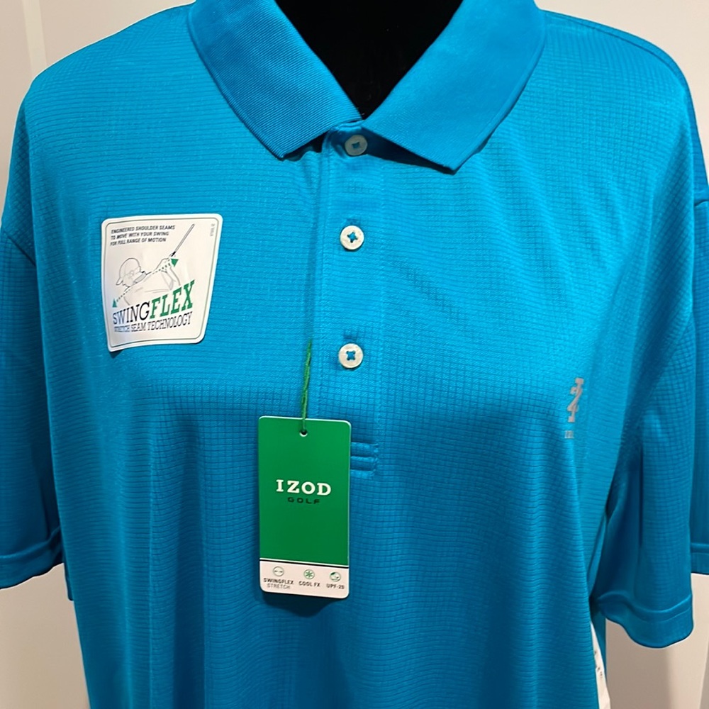 Izod Golf XXL Men’s shirt “Caribbean Sea”
